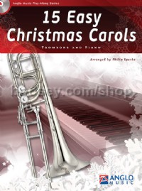 15 Easy Christmas Carols - Trombone & Piano (Book & CD)