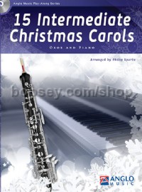 15 Intermediate Christmas Carols - Oboe & Piano (Book & CD)