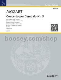 Concerto II in G major KV 107 - harpsichord (piano), 2 violins & bass (cello) (score & parts)