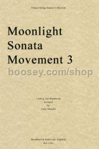 Moonlight Sonata: Movement 3 (string quartet parts)