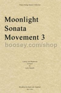 Moonlight Sonata: Movement 3 (string quartet score)