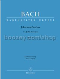 St. John Passion BWV245 (Vocal Score)