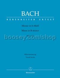 Mass B minor Bwv 232 (Latin Vocal Score Revised)