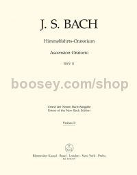 Ascension Oratorio BWV 11 - violin 2 part
