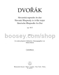 Slavonic Rhapsody in A flat major op. 45/3 (Double Bass Part)