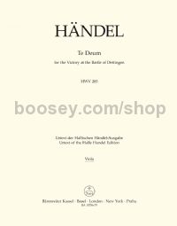 Te Deum for the Victory at the Battle of Dettingen HWV 283 - viola part