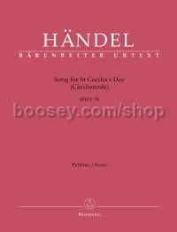 Song for St Cecilia´s Day (HWV 76) Full Score, paperback