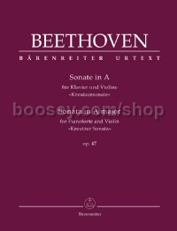 Sonata for Piano and Violin in A major Op.47 Kreutzer Sonata