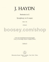 Symphony No. 92 in G major, Hob. I:92, 'Oxford' - violin 2 part