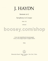 Symphony No. 92 in G major, Hob. I:92, 'Oxford' - viola part