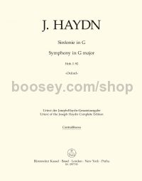 Symphony No. 92 in G major, Hob. I:92, 'Oxford' - double bass part