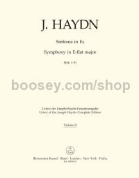 Symphony No. 91 in Eb major Hob.I:91 - violin 2 part