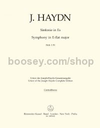 Symphony No. 91 in Eb major Hob.I:91 - double bass part