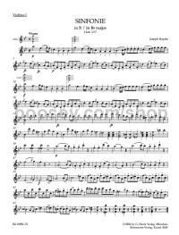 Symphony No.77 in B-flat major Hob.I:77 (Violin I)