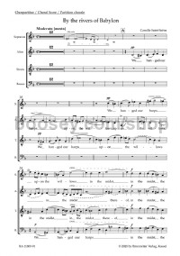 By the rivers of Babylon (Choral Score)