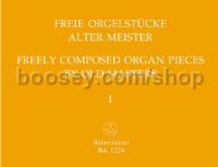 Free Organ Pieces By Old Masters Book 1 organ