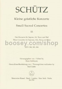 Short Sacred Concertos Book 3 Ein Kind Ist