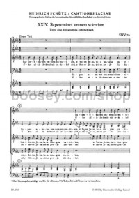 Two Motets - No. 24, 25 SWV 76, 77 (SATB, basso continuo ad lib)
