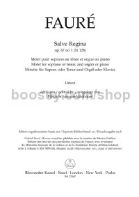 Salve Regina Op. 67/1 N 128 (Singing Score)