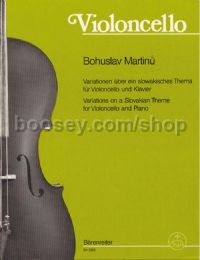 Variations On A Slovakian Theme - Cello/Piano