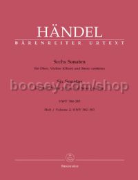 Six Sonatas for Oboe, Violin & Basso Continuo Vol.2, HWV 380-385