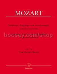 Cadenzas, Entrances & Embellishments for Mozart's Piano Concertos
