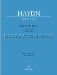 Missa Sancti Nicolai (St Nicholas Mass) Vocal Score & Piano Reduction