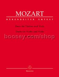 Duets for Violin and Viola K. 423,424