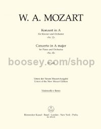 Concerto for Piano and Orchestra no. 12 A major K. 414 (Cello/Double Bass Part)