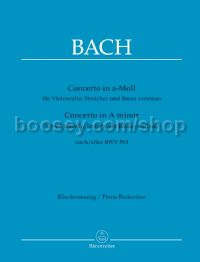 Concerto for Violoncello, Strings and Basso continuo in A minor - cello & piano