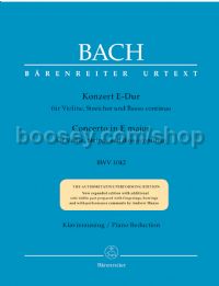Violin Concerto in E major BWV 1042 - violin & piano