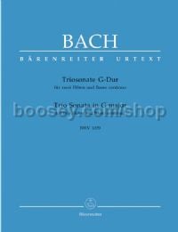 Trio Sonata In G (bwv 1039) (urtext) flutes