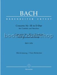 Concerto for Harpsichord and Strings no. 3 D major BWV 1054