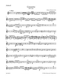 Concerto for Harpsichord, Flute, Violin, Strings and Basso continuo in A minor (BWV 1044) (Violin 2)
