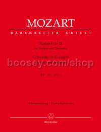 Concerto for Violin und Orchestra D-major K. 271a (271i) (Piano Reduction)
