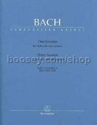 Three Cello Sonatas BWV1027-1029