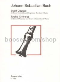 Twelve Chorales for descant recorder & basso continuo