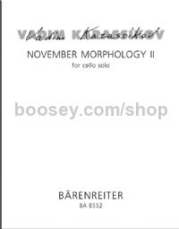 November Morphology II for Solo Voloncello