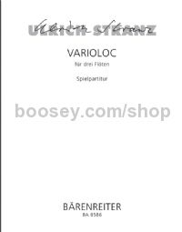 Varioloc flutes 3 & More Playing Score