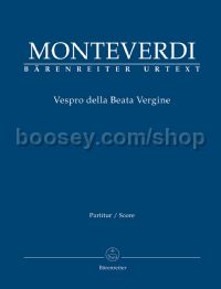 Vespro della Beata Vergine "Marienvesper" (score)