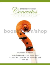 Concerto "Student" in D Op 22 (violin & piano)
