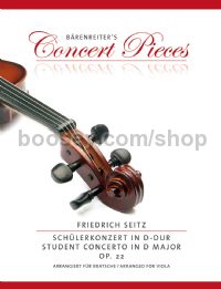 Student Concerto in D major, op. 22 - for viola