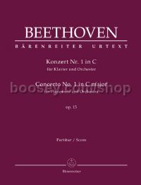 Concerto No. 1 in C major for Pianoforte and Orchestra No. 1, Op. 15 (score and part)