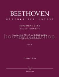 Concerto No. 2 in B-flat major for Pianoforte and Orchestra, op. 19 (full score)