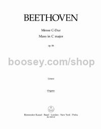 Mass in C major Op. 86 - organ part