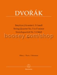 String Quartet No. 5 in F minor, op. 9 (set of parts)