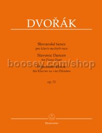 Slavonic Dances for Piano Duet op. 72