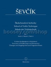 School of Violin Technique Op. 1, Book 4 - Exercises in Double Stops and Harmonics