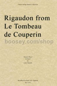 Rigaudon, from Le Tombeau de Couperin - String Quartet (parts)