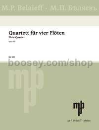 Flute Quartet op. 60 - 4 flutes (score & parts)